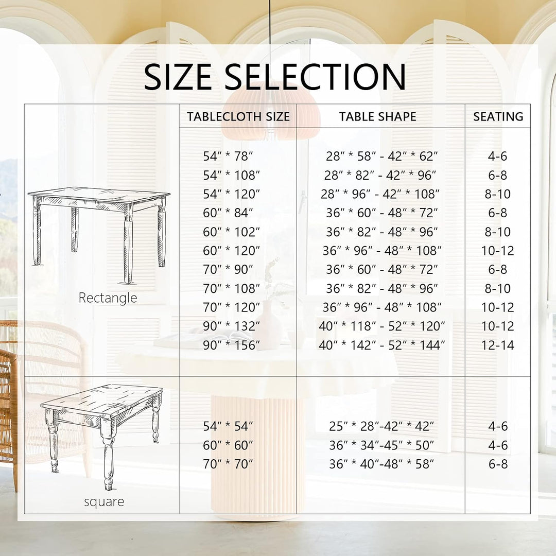2 Pack Table Cloths Rectangular Table Cloth Machine Washable Polyester Table Cover for Dining Buffet Parties Picnic Events Weddings, 60x102 Inch, Purple