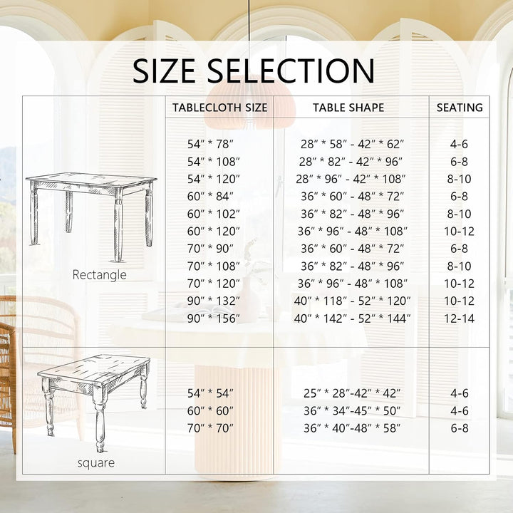2 Pack Table Cloths Rectangular Table Cloth Machine Washable Polyester Table Cover for Dining Buffet Parties Picnic Events Weddings, 60x102 Inch, Purple