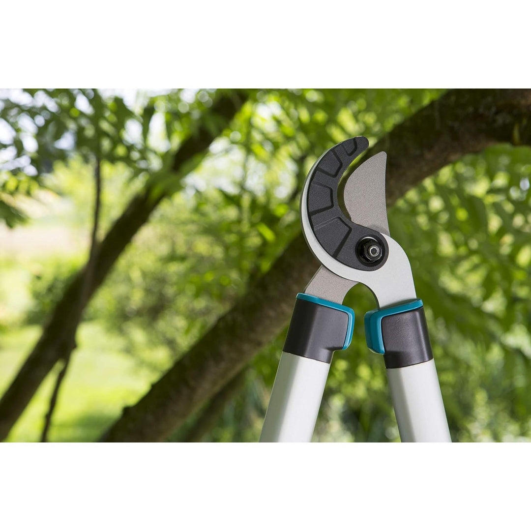 Gardena EasyCut 680 A Pruning Lopper, Anvil Pruning Lopper for Cutting Hard, Dry Wood, Non-Stick Coating, ErgoTec Handle (12004-20), Black, Silver, Turquoise