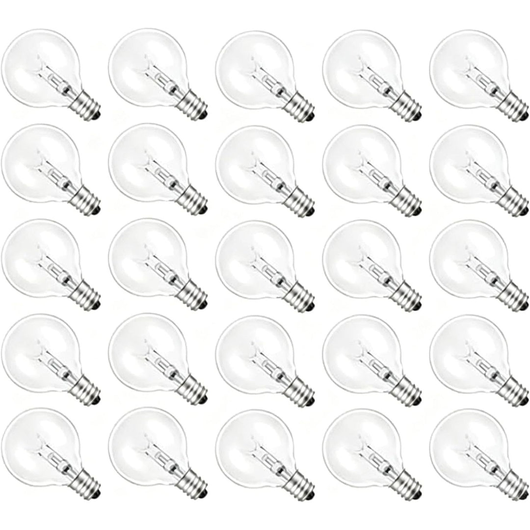 G40 Incandescent Globe 120V Light Bulb E12 Outdoor Light Bulbs 5W 2200K Warm White String Light Bulbs Patio Light Bulbs Replacement for Outdoor String Lights