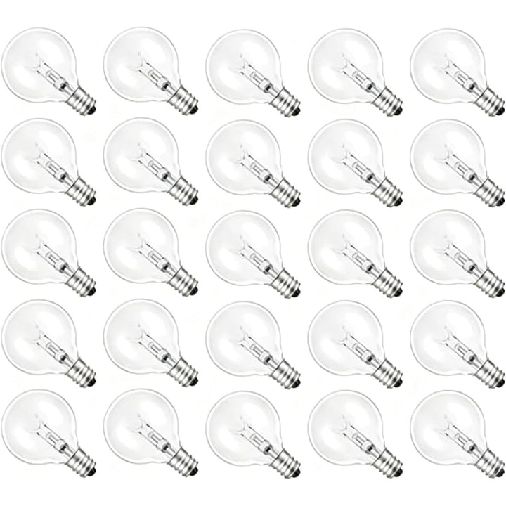 G40 Incandescent Globe 120V Light Bulb E12 Outdoor Light Bulbs 5W 2200K Warm White String Light Bulbs Patio Light Bulbs Replacement for Outdoor String Lights