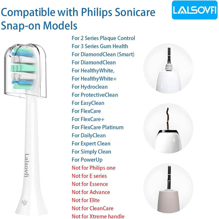 Replacement Toothbrush Heads for Philips Sonicare Replacement Heads, Electric Replacement Brush Head Compatible with Phillips Sonicare Electric Toothbrushes C2 4100, 12 PCS