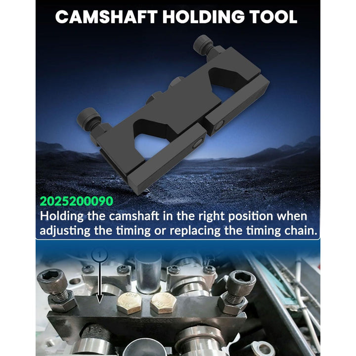 Camshaft Phaser Timing Chain Tool Camshaft Holding Tool Crankshaft Pulley Wrench Compatible with VW Jeep Chrysler Dodge 3.6L Pentastar Engine Replace 10200A 10202 10369 10198A 2025200090