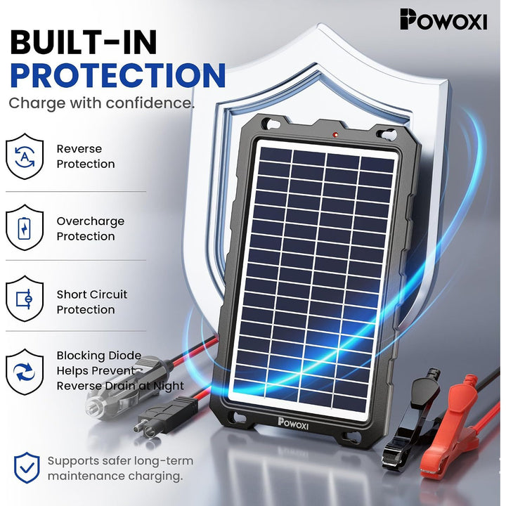 7.5W 12V Solar Battery Trickle Charger and Maintainer Kit - Just Closeouts Canada Inc.X0022YFXG9