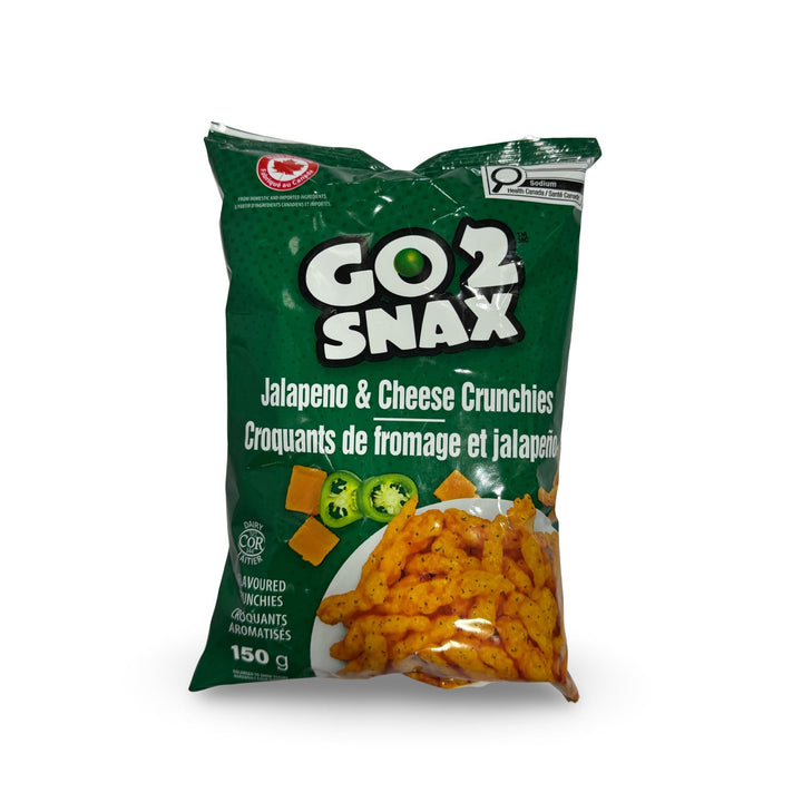 Go 2 Snax Jalapeno & Cheese Crunchies, 150g