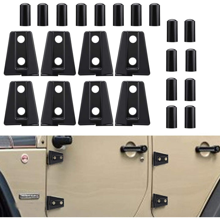 8 Black Door Hinge Covers for 2007–2018 JK 4-Door - Just Closeouts Canada Inc.X004KMH36J