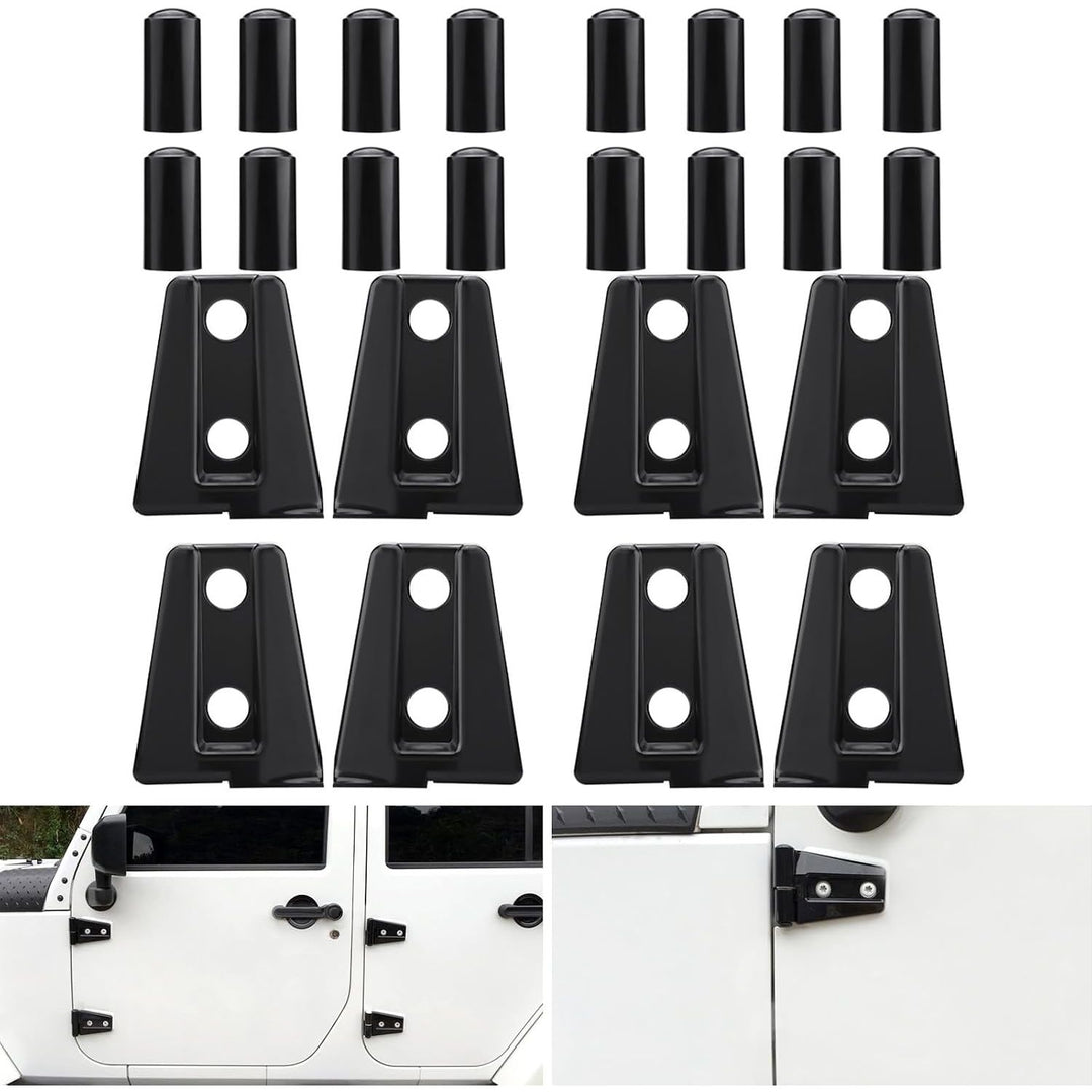 8 Black Door Hinge Covers for 2007–2018 JK 4-Door - Just Closeouts Canada Inc.X004KMH36J