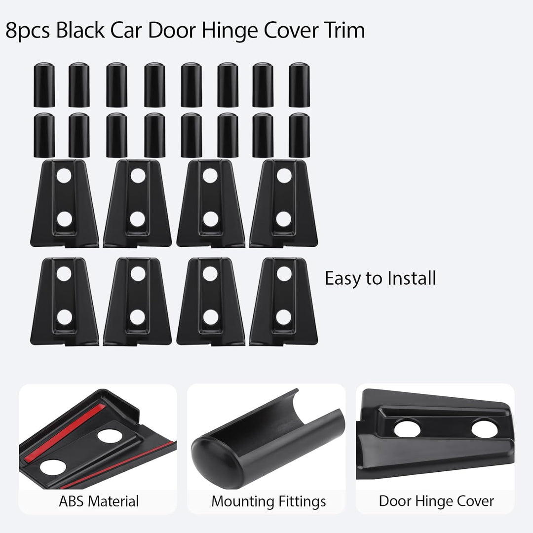 8 Black Door Hinge Covers for 2007–2018 JK 4-Door - Just Closeouts Canada Inc.X004KMH36J