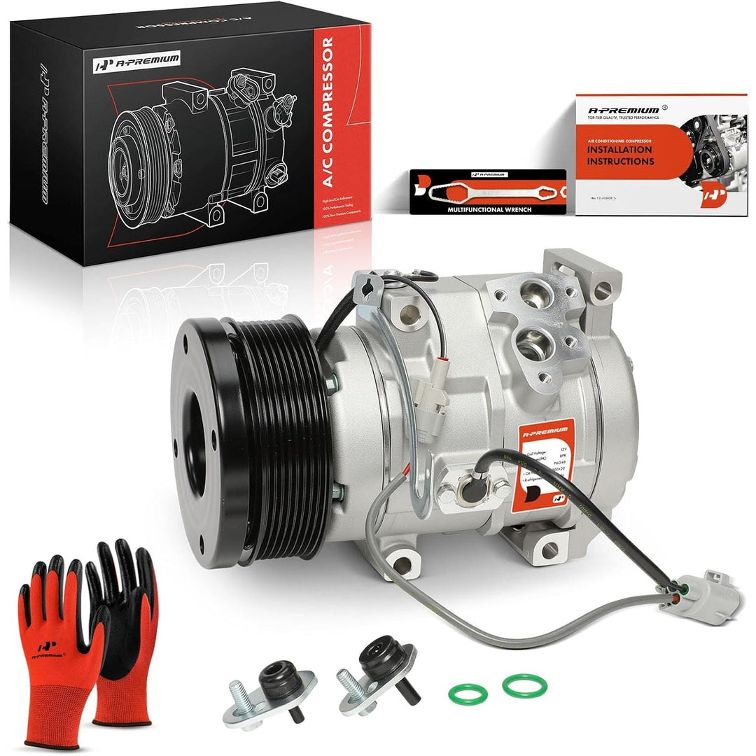 8-Groove A/C Compressor with Clutch for Toyota Tundra 4.6L and 5.7L - Just Closeouts Canada Inc.