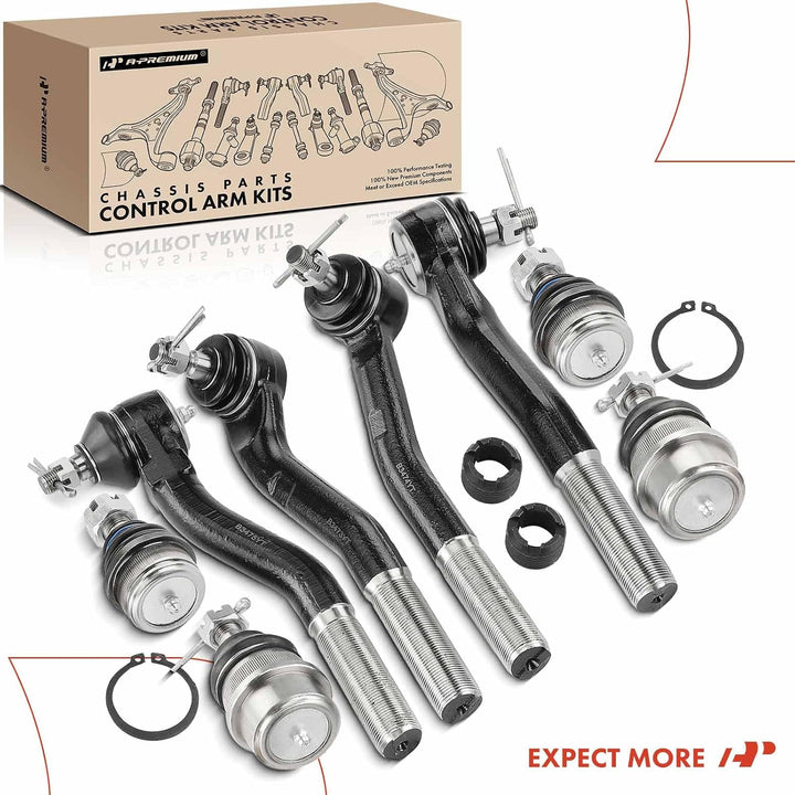 8-Piece Front Ball Joint and Tie Rod End Kit for Jeep Grand Cherokee 1999–2004 - Just Closeouts Canada Inc.