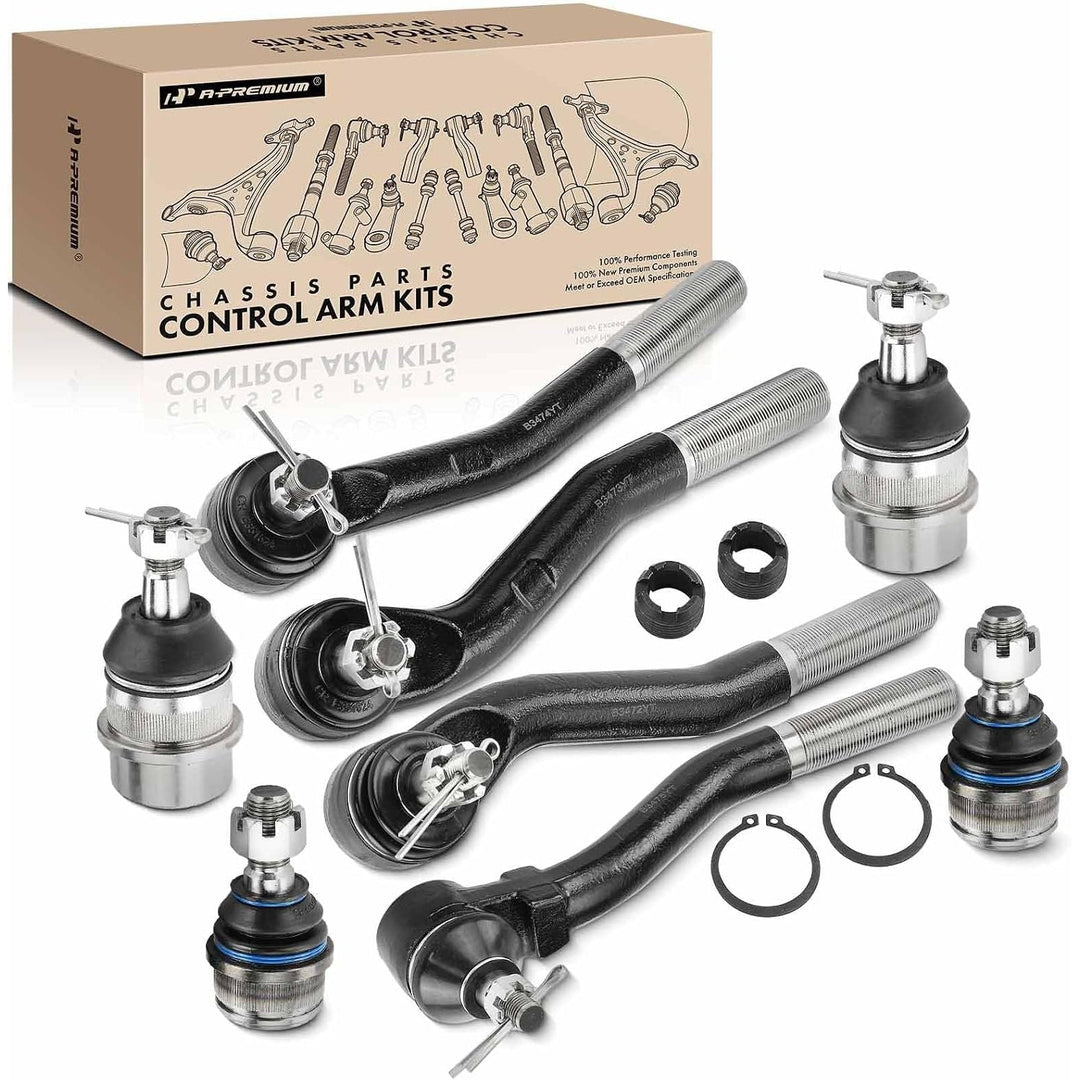 8-Piece Front Ball Joint and Tie Rod End Kit for Jeep Grand Cherokee 1999–2004 - Just Closeouts Canada Inc.