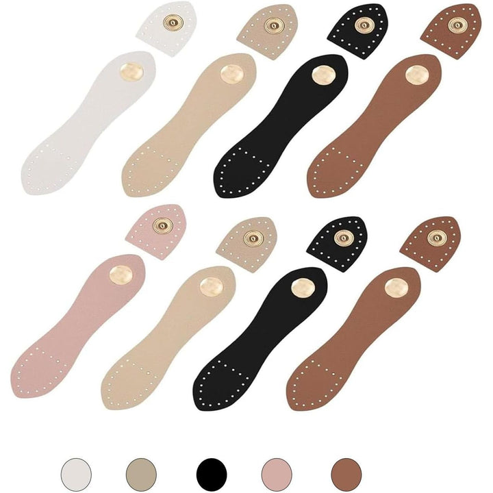 8 Sew-On Leather Snap Buckle Closures, Assorted Colours - Just Closeouts Canada Inc.X004MA073Z