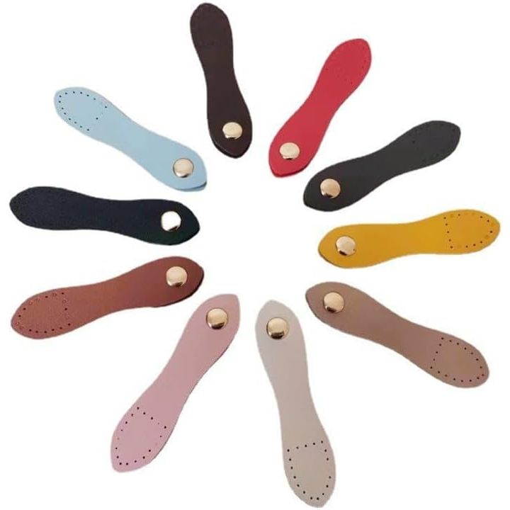 8 Sew-On Leather Snap Buckle Closures, Assorted Colours - Just Closeouts Canada Inc.X004MA073Z
