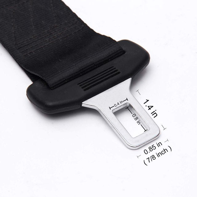 Seat Belt Extender, Car Seat Belt Buckle Extension, Width 7/8''Metal Tongue, Safety Belt Clip Extender, Automotive Socket Connector Lengthening for Men and Women, Universal Seatbelt Buckle
