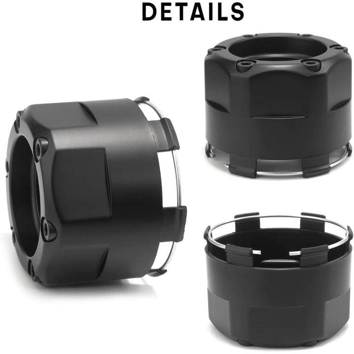 80mm 3.15" Wheel Center Cap for Fuel Offroad 1003 - 47 Center Hubcap | 1 Pack Black Skull Center Cover Replacement - Just Closeouts Canada Inc.