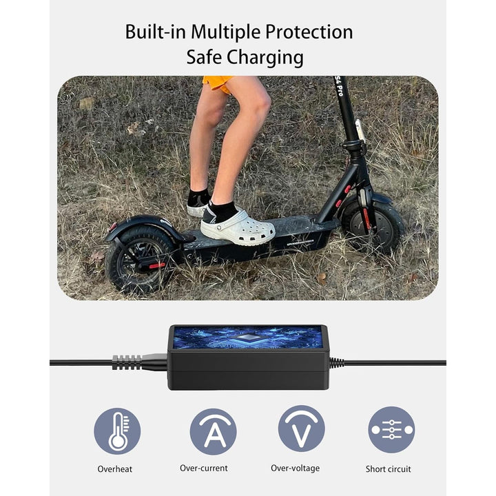 42V 2A Charger for iScooter i9, i9 Pro, i8, i8L, 1S Electric Scooter Charger Compatible with isinwheel S9/S9 Pro/S9 Max (Fits 36V Lithium Battery Scooters)