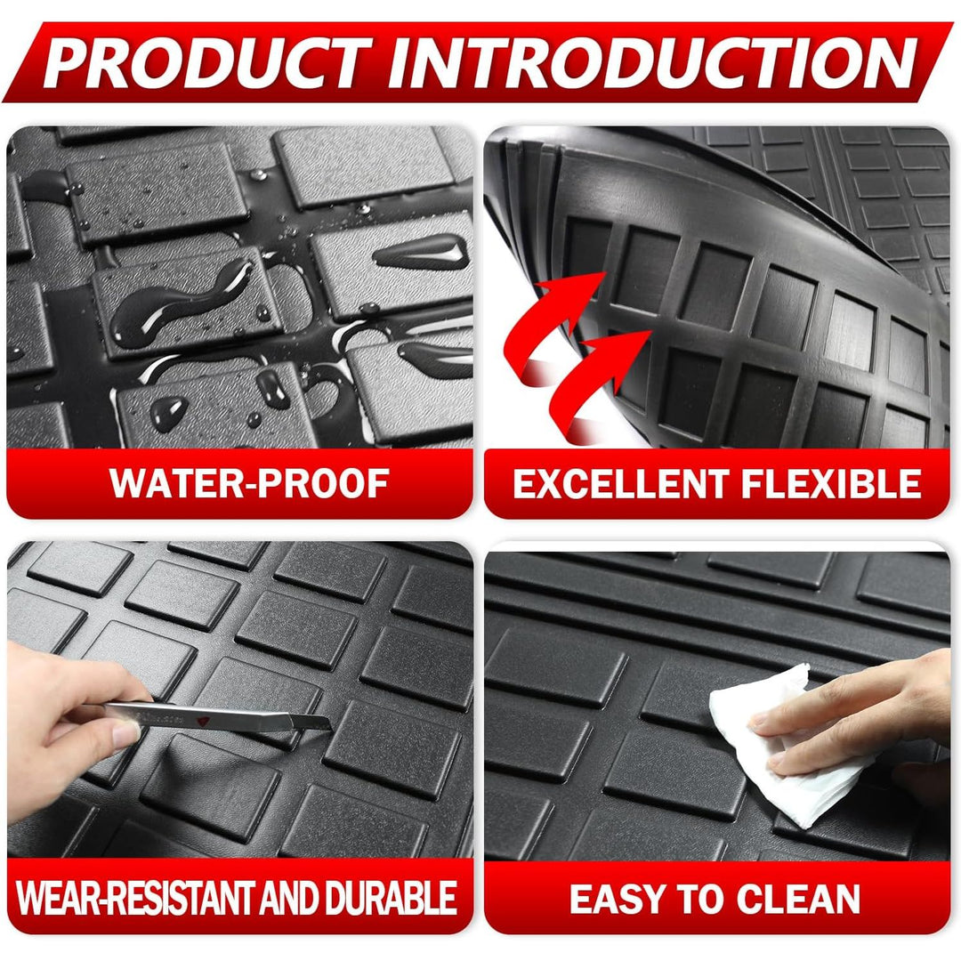 Mazda cx50 Cargo Liner 2025 2024 2023 for Mazda cx-50 Accessories Cargo Mat Seat Backrest 2 in 1 Mat All-Weather TPE Black Trunk Cargo Liner for Mazda CX50 Accessories