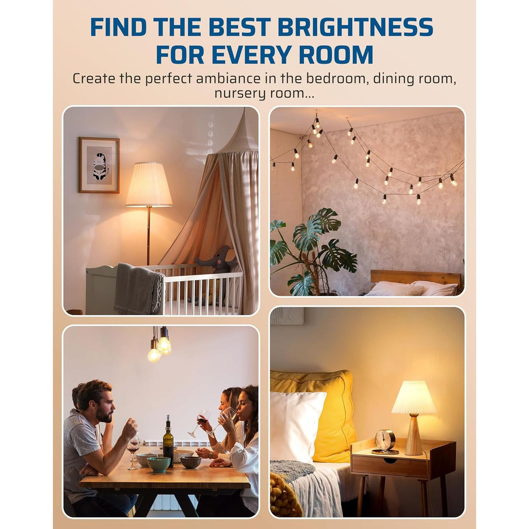 Plug in Dimmer Switch for Lamp, Table Lamp Dimmer for Dimmable LED/CFL Lights and Incandescent Bulbs, Full Range Slide Control, Extension Cord Dimmer, Black