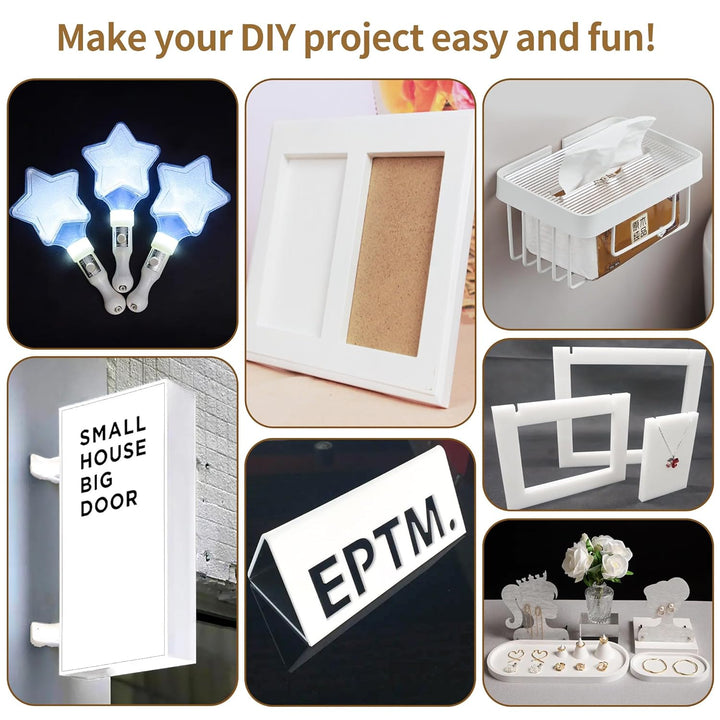 12 x 16 White Acrylic Sheets 1/8 inch Thick 3mm 2 Pack White Plexiglass Sheet,for Sign,Craft,Painting,Laser Cutting,DIY Display Projects (2, white, 12 x 16 x 1/8)