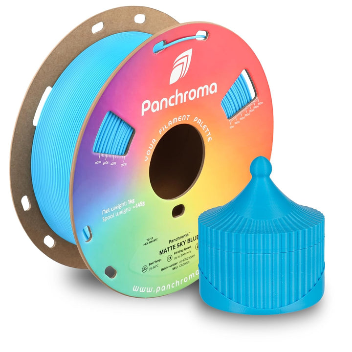 Matte PLA Filament, Sky Blue 1.75mm 1kg 3D Printing Filament, Formerly Polyterra Matte, Fits Most FDM 3D Printers, 1kg Spool (2.2lbs)