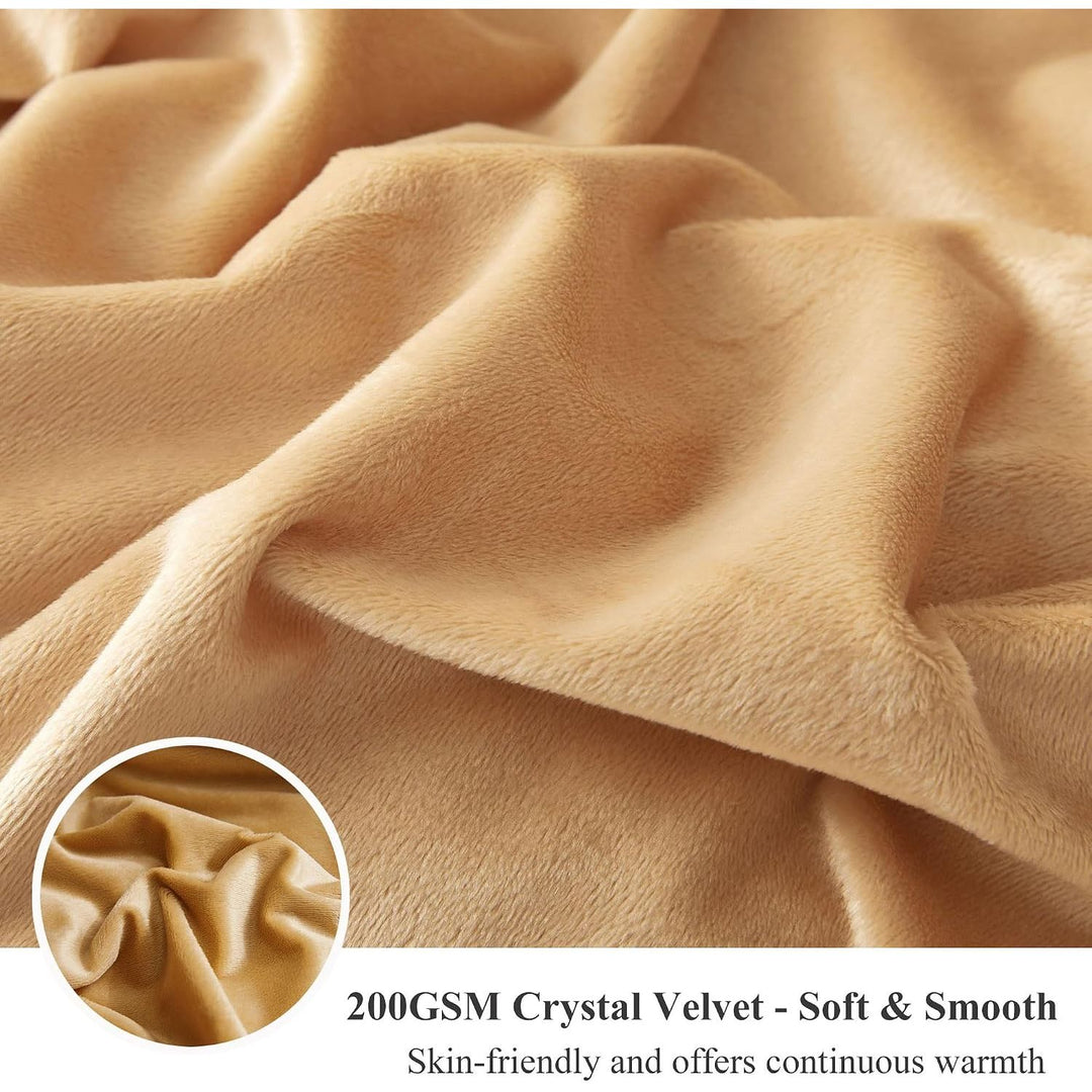 Luxury Faux Fur Leopard Print Throw Blanket, Soft 50x60 Cheetah Print Fluffy Blanket Throw, Shaggy Plush Decorative Couch Blanket, Cute Furry Animal Throw Fuzzy Blanket for Sofa Bed, Brown