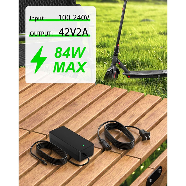 42V 2A Charger for iScooter i9, i9 Pro, i8, i8L, 1S Electric Scooter Charger Compatible with isinwheel S9/S9 Pro/S9 Max (Fits 36V Lithium Battery Scooters)