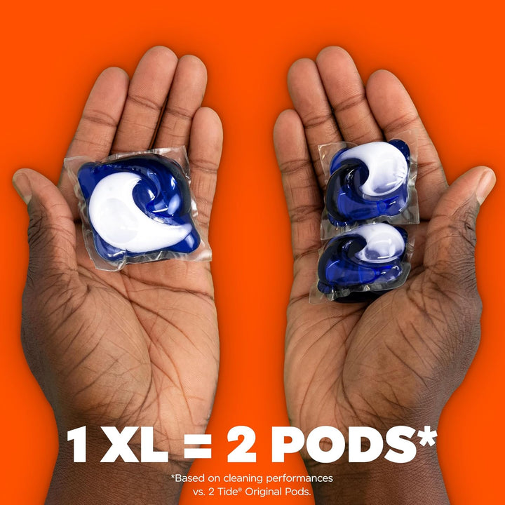 Tide Power PODS White Laundry Detergent Pacs Brilliant Whitening + Color Protect, 63XL Count