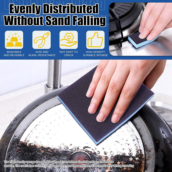 21Pcs 180 Grit Sanding Sponge Kit Include 20Pcs 120 x 100 x 12mm Reusable and Washable Sanding Blocks with 1Pc Paint Brush for Wood, Metal, Paint and Drywall