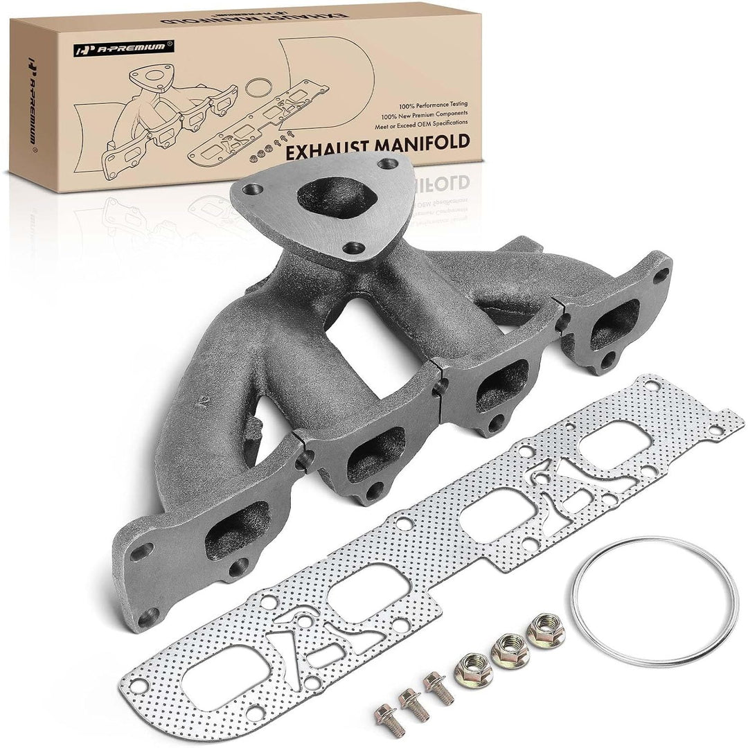 Engine Exhaust Manifold W/Gasket, Bolts & Nuts [DOHC, 4Cyl 2.4L] Compatible with Chevrolet Captiva Sport 2012, Equinox 2010-2012 & GMC Terrain 2010-2012