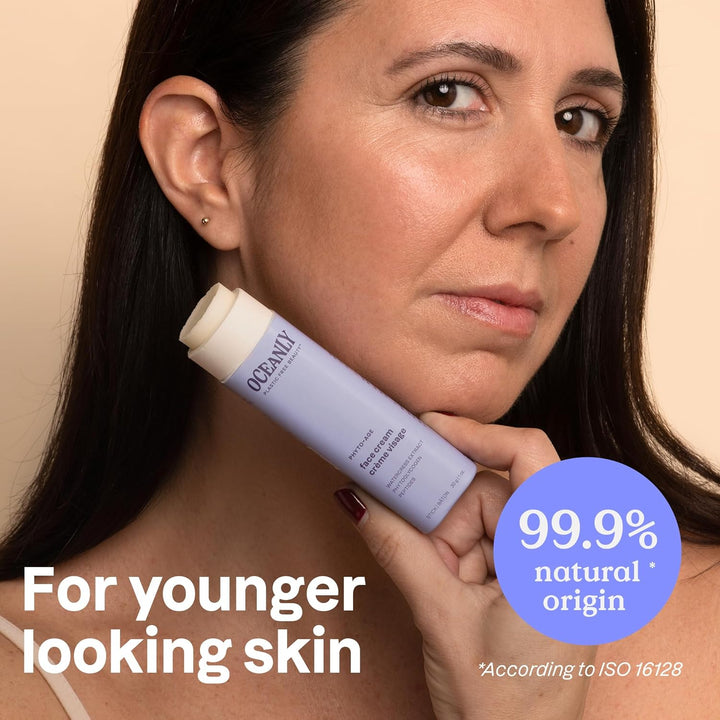 ATTITUDE Oceanly Face Cream Stick, EWG Verified, Plastic-free, Plant & Mineral-Based Ingredients, Vegan Beauty Products, PHYTO AGE, Unscented, 8.5G