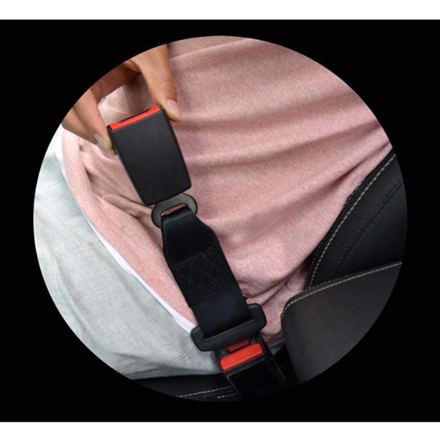 Seat Belt Extender, Car Seat Belt Buckle Extension, Width 7/8''Metal Tongue, Safety Belt Clip Extender, Automotive Socket Connector Lengthening for Men and Women, Universal Seatbelt Buckle