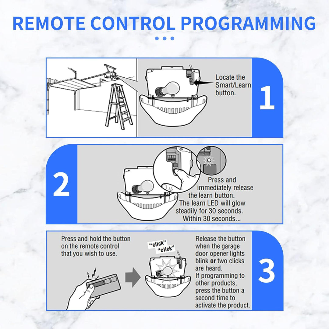 893MAX Door Opener Remote, for LiftMaster/Chamberlain/Craftsman Door Opener, Replaces 893LM G953EV - P2 371LM 373LM 890MAX 971LM 973LM（2 Pack） - Just Closeouts Canada Inc.