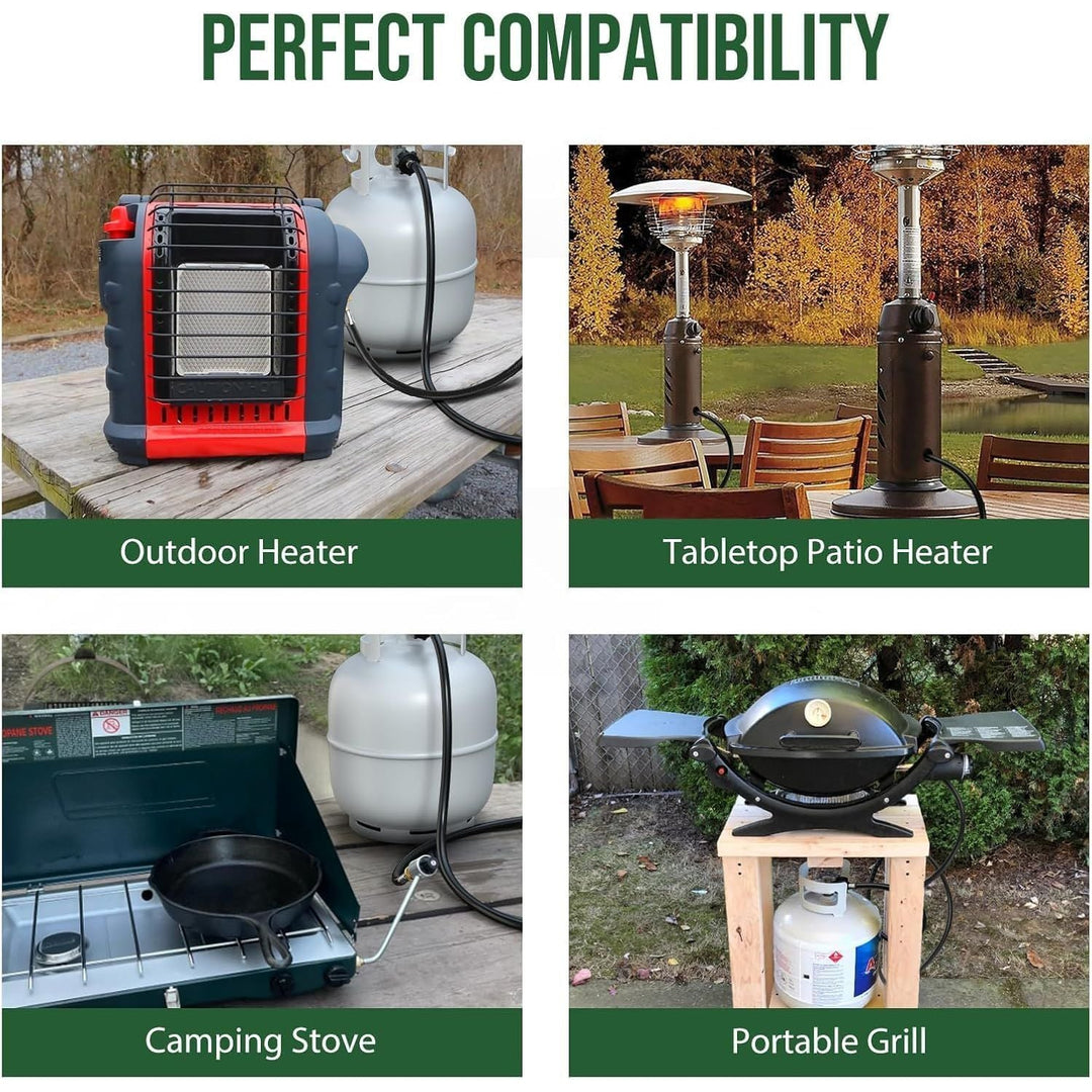 8FT Hose Adapter for Buddy Heater, Q Series Travel Grill/17&22” Griddle/Camping Stove - Just Closeouts Canada Inc.X003II3CNJ