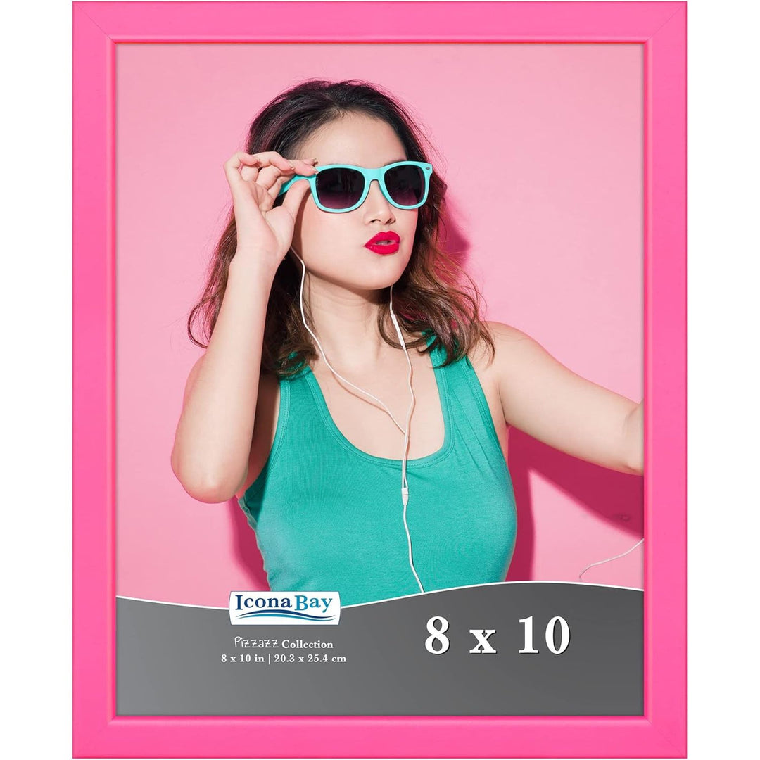 8x10 (20x25 cm) Picture Frame, Pink Colored Solid Wood Scandinavian Style Frame, 1PK - Just Closeouts Canada Inc.00810077986936