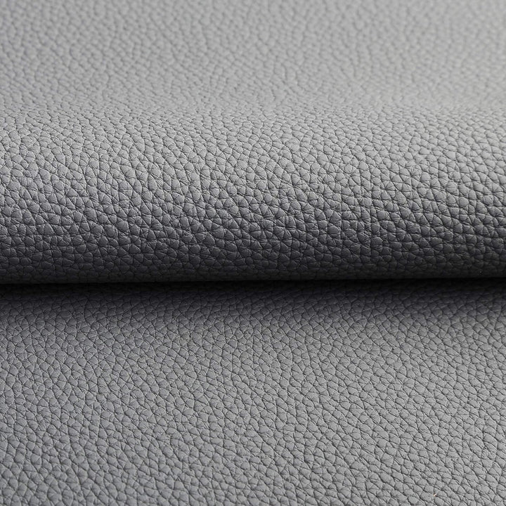 Marine Vinyl Faux Leather Upholstery Fabric 0.9 mm Thickness: Waterproof, Scratch-resistant, Perfect for Upholstering Cars, Outdoor Yachts, and Home Furniture (Grey,Pre-Cut 2 Yards)
