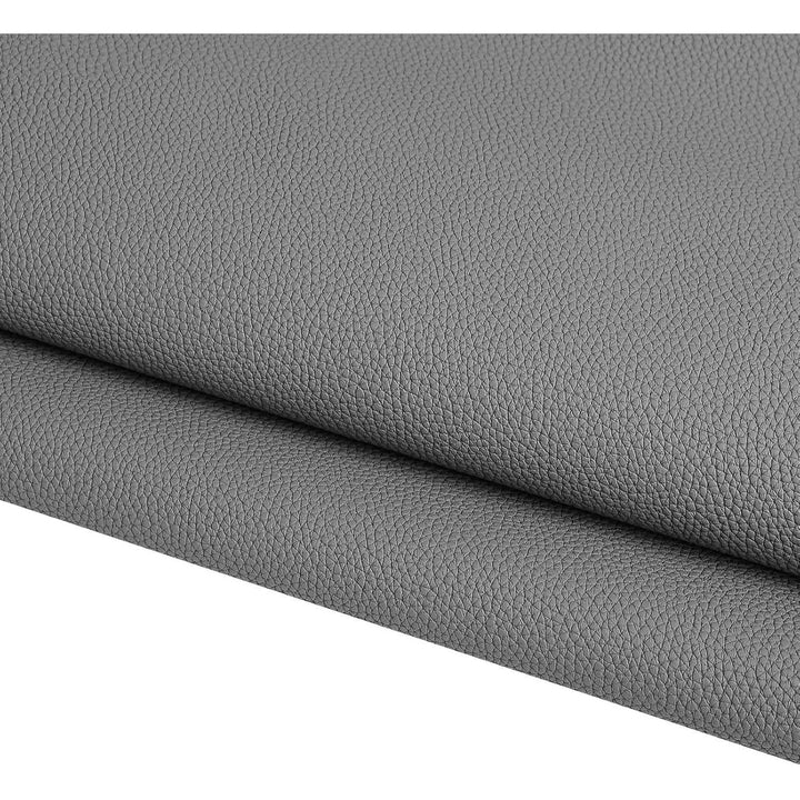 Marine Vinyl Faux Leather Upholstery Fabric 0.9 mm Thickness: Waterproof, Scratch-resistant, Perfect for Upholstering Cars, Outdoor Yachts, and Home Furniture (Grey,Pre-Cut 2 Yards)