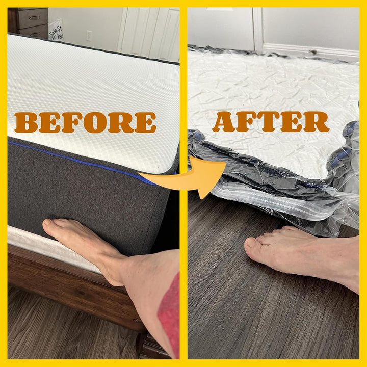 Vacuum Mattress Bag for moving, Vacuum Sealed Bags for Mattress Storage, Mattress Compression Bag for Easy Moving&Storage, Foam and Latex Mattress Vacuum Bag with Straps(TWIN,TWIN-XL)