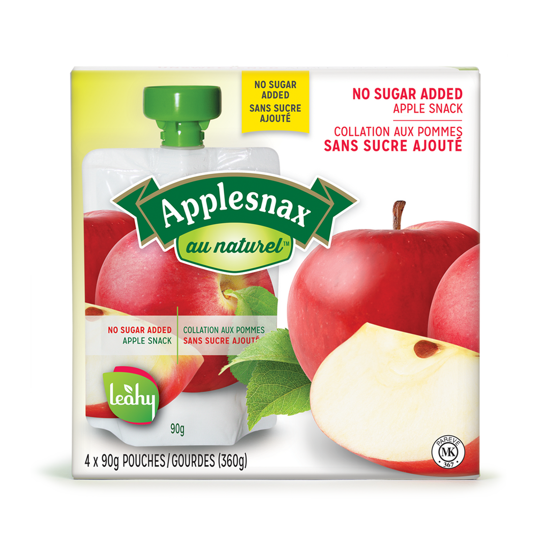 Applesnax Apple Unsweetened Pouches 4 Pouches X 90G