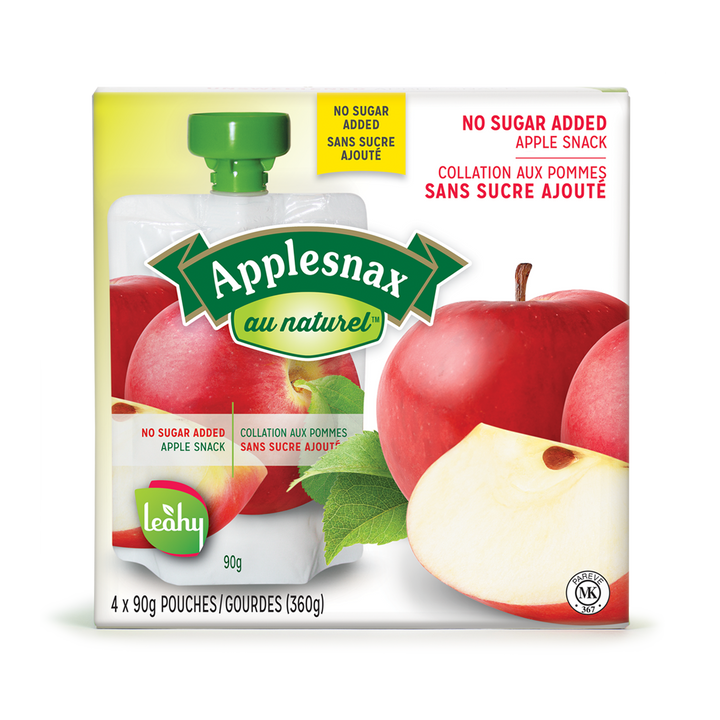 Applesnax Apple Unsweetened Pouches 4 Pouches X 90G