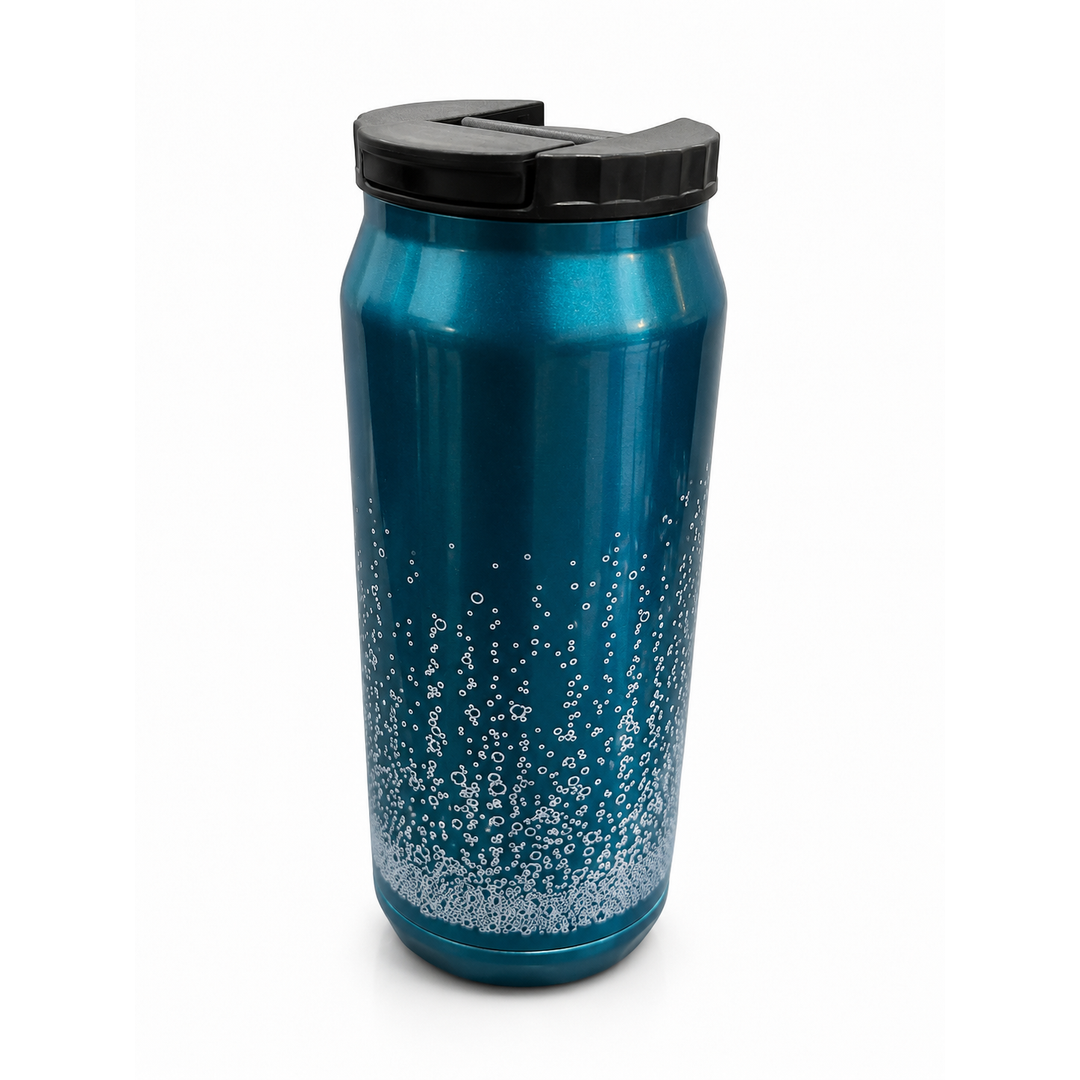 Pop Star Stainless Steel Tumbler-Steeped Teal. 473ml