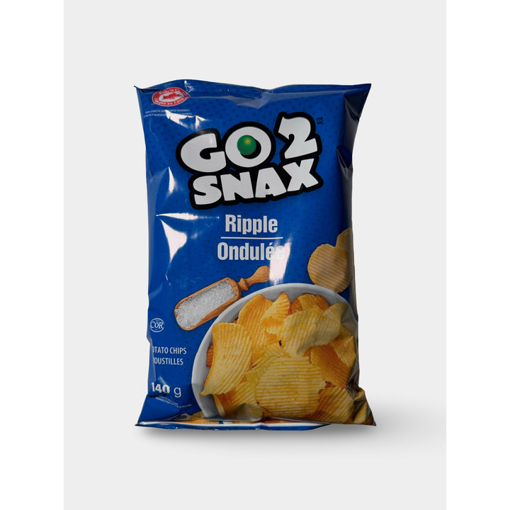 Go2Snax Ripple Potato Chips, 140g