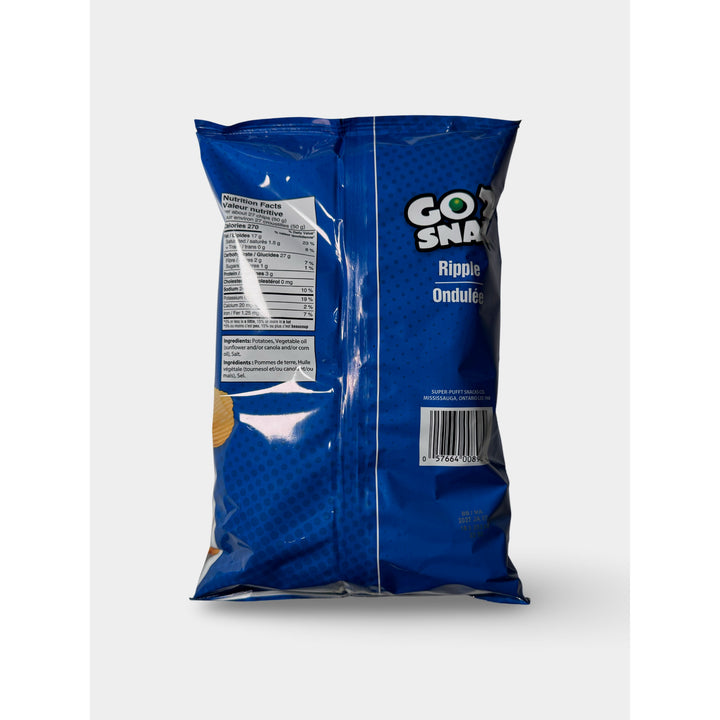 Go2Snax Ripple Potato Chips, 140g