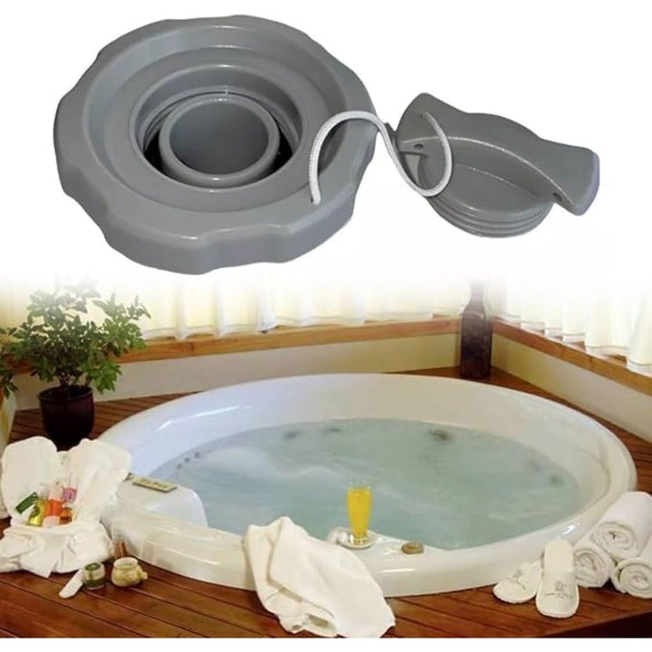 Gray P05767 inflatable spa air valve cap, view 3