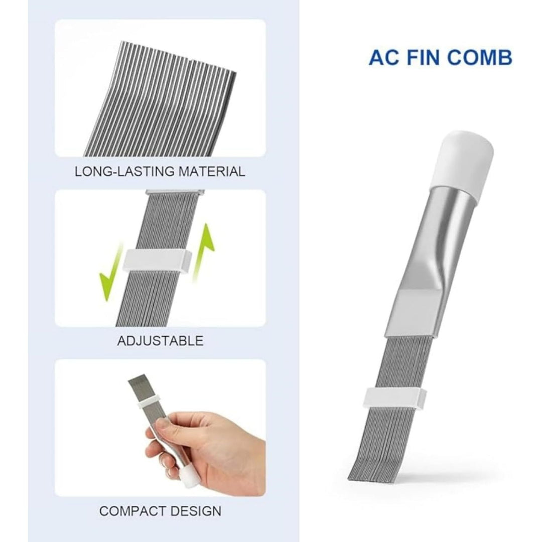 Two-piece air conditioner coil cleaning brush and fin comb kit, view 4