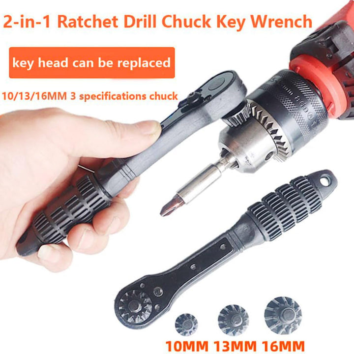 Double-head ratcheting drill chuck wrench set, photo 4
