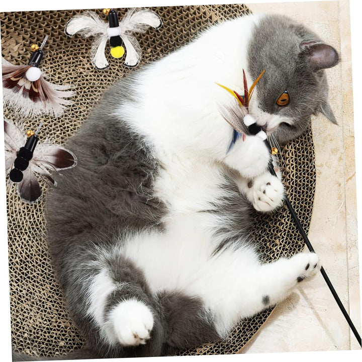 Feather insect cat wand refill attachments with bells, photo 4
