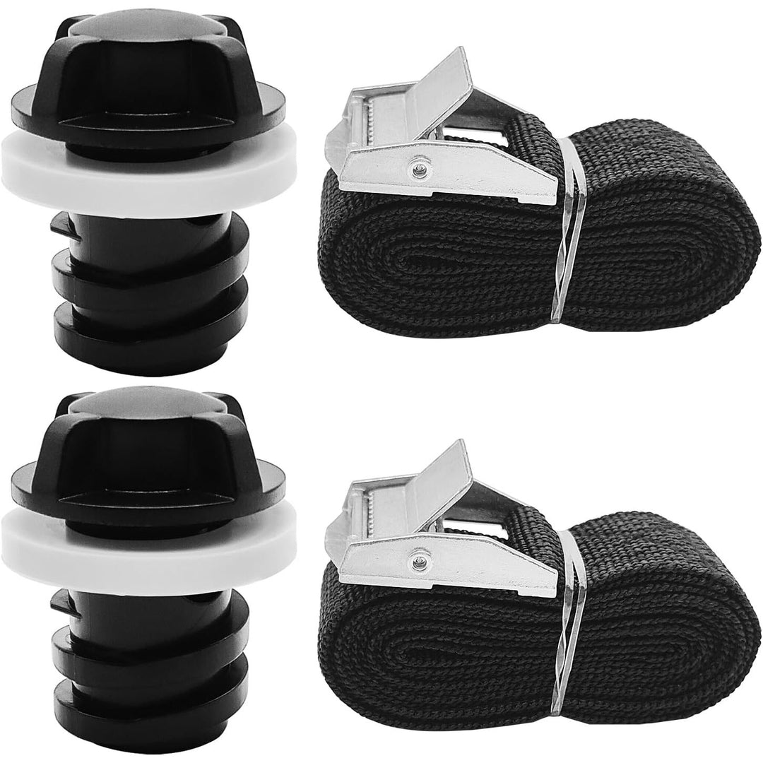 Replacement cooler drain plugs with tether straps, photo 1