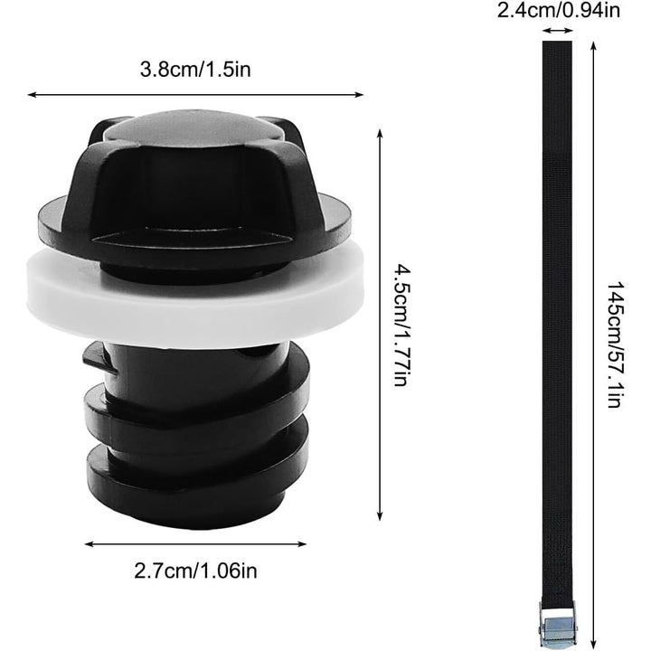 Replacement cooler drain plugs with tether straps, photo 2