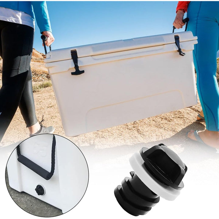 Replacement cooler drain plugs with tether straps, photo 5