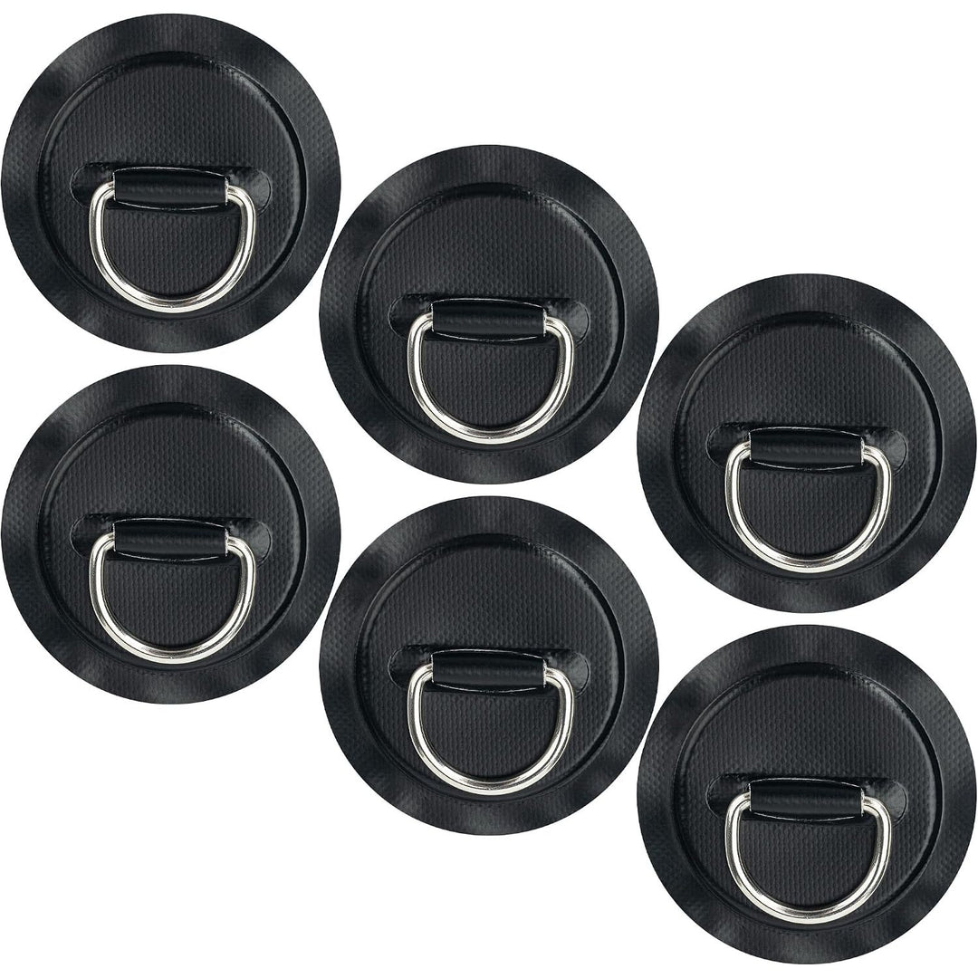 Black paddle board D-ring patch and bungee kit, photo 1